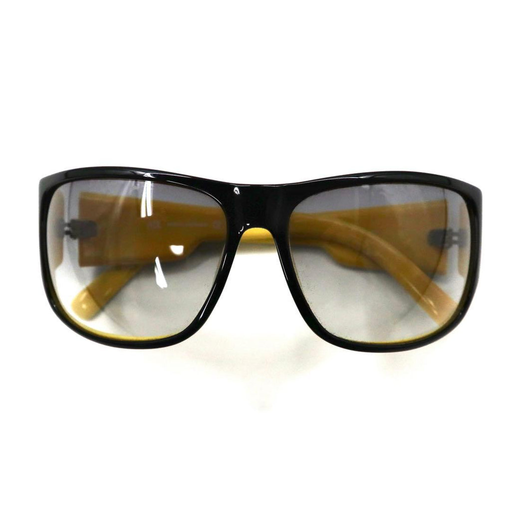 A|X ARMANI EXCHANGE Sunglasses, Square, Black, Yellow, Side Logo, AX199/F/S 71CJJ 61-14 130