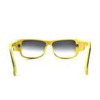 A|X ARMANI EXCHANGE Sunglasses, Square, Black, Yellow, Side Logo, AX199/F/S 71CJJ 61-14 130