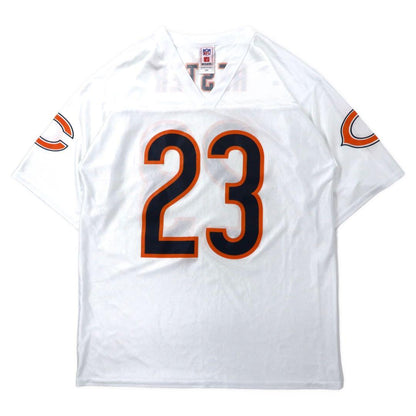 NFL ビッグサイズ ゲームシャツ M ホワイト Chicago Bears ポリエステル メッシュ ナンバリング HESTER