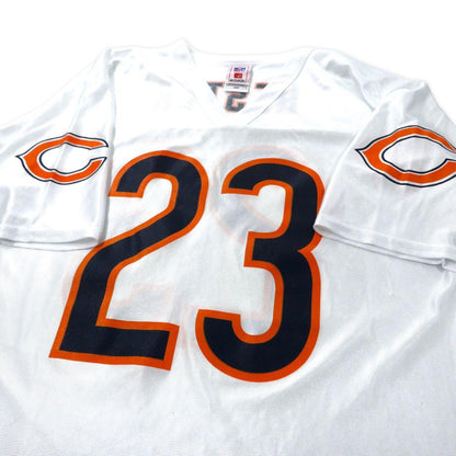 NFL ビッグサイズ ゲームシャツ M ホワイト Chicago Bears ポリエステル メッシュ ナンバリング HESTER