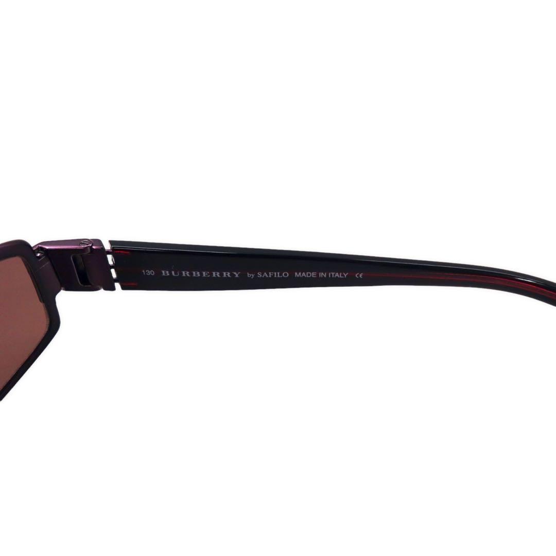 BURBERRY メタル レクタングル サングラス ノバチェック 130 B 9414/S CF7 56-14 NICKEL FREE by SAFILO