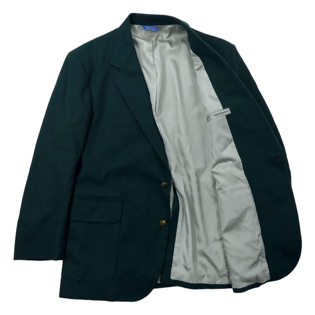 PENDLETON USA 80's 2B Tailored Jacket 42 Green Wool Decorative Button