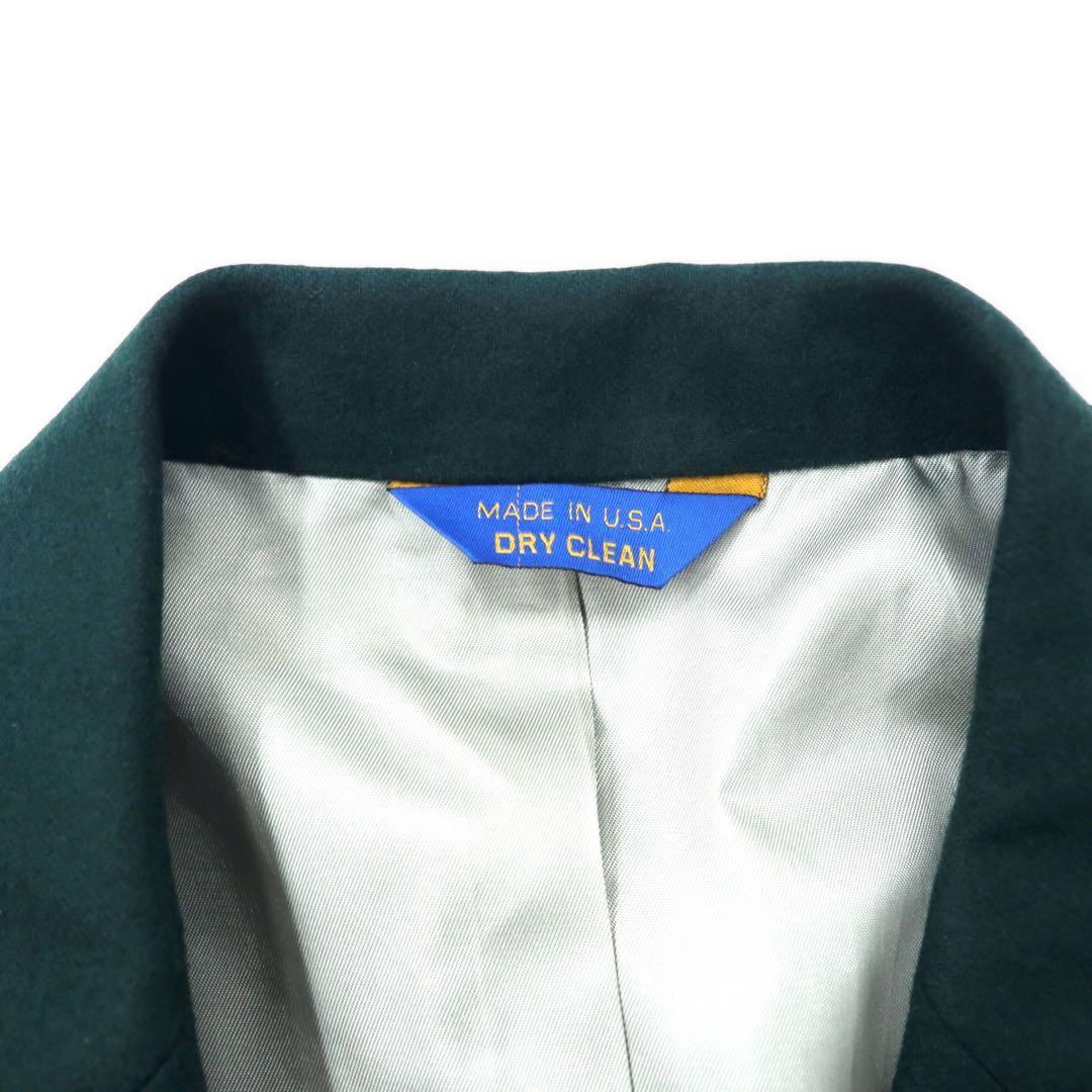 PENDLETON USA 80's 2B Tailored Jacket 42 Green Wool Decorative Button