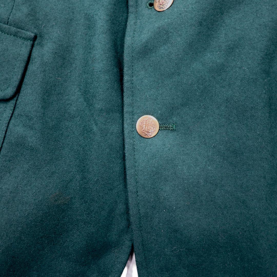 PENDLETON USA 80's 2B Tailored Jacket 42 Green Wool Decorative Button