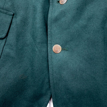 PENDLETON USA 80's 2B Tailored Jacket 42 Green Wool Decorative Button