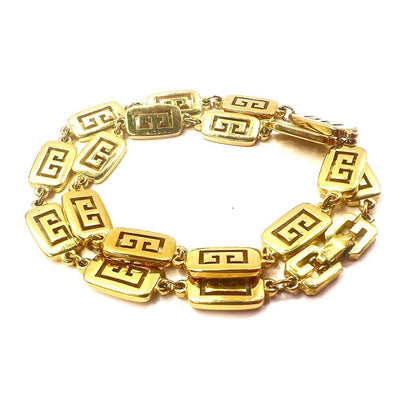 GIVENCHY ロゴモチーフ 2WAY ネックレス チョーカー ブレスレット ゴールド ヴィンテージ オールド