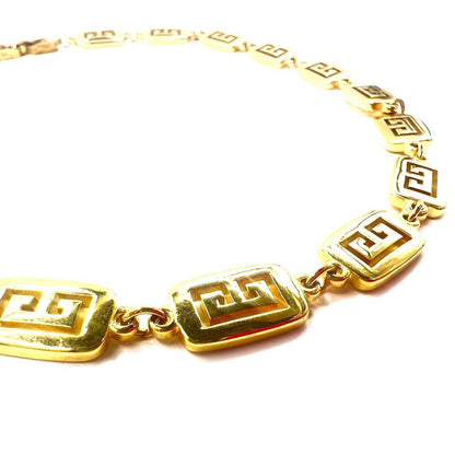 GIVENCHY ロゴモチーフ 2WAY ネックレス チョーカー ブレスレット ゴールド ヴィンテージ オールド