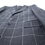 MACKINTOSH 2B Suit Setup 94-84-165 AB4 Gray Check Wool Made in Japan