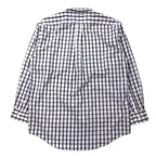 Burberrys Nova Check Button Down Shirt LA White Cotton One Point Logo Embroidery Made in Japan Unused Item