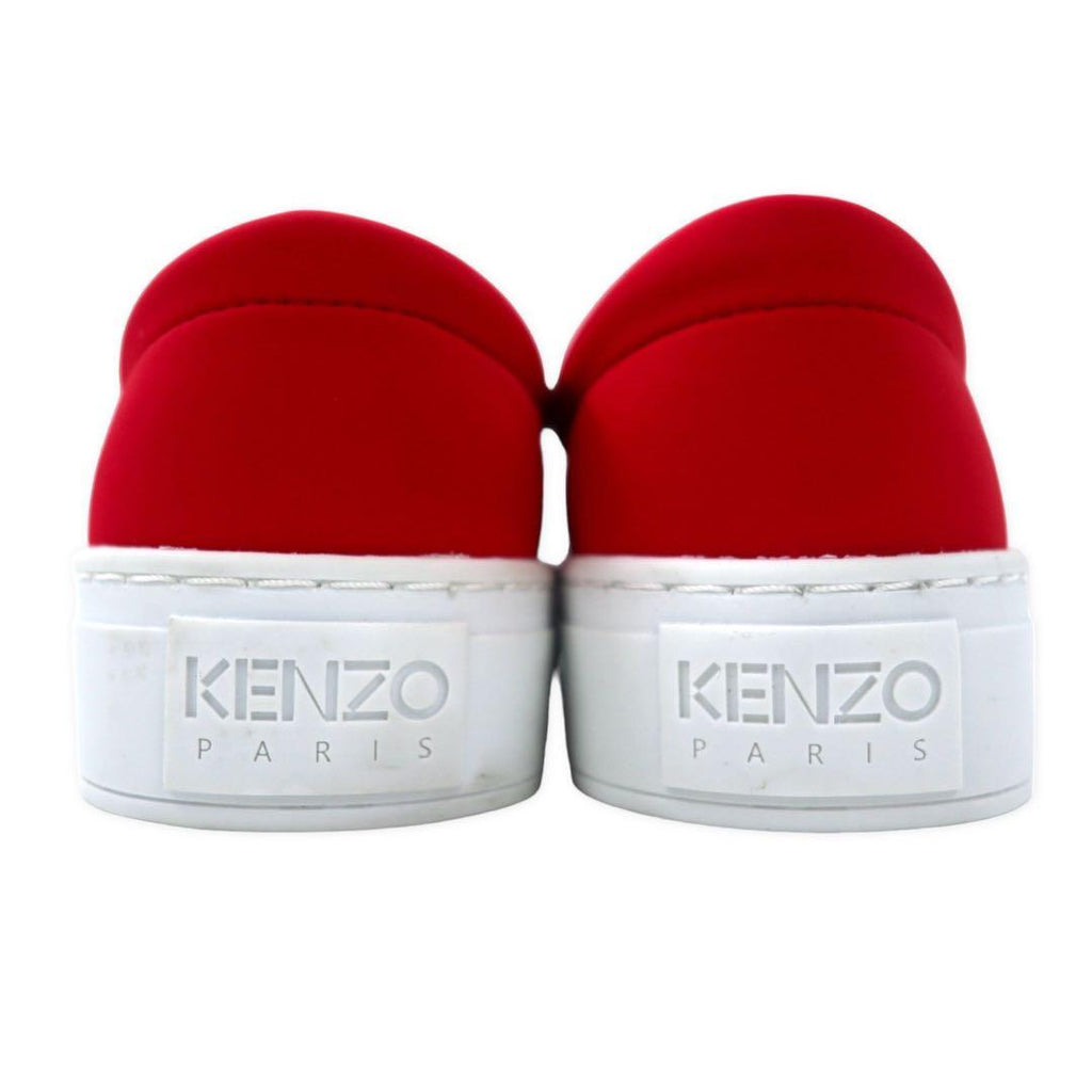 KENZO スリッポン スニーカー 22.5cm レッド ネオプレーン タイガーヘッド K-SKATE SLIP-ON SNEAKER T ポルトガル製 未使用品