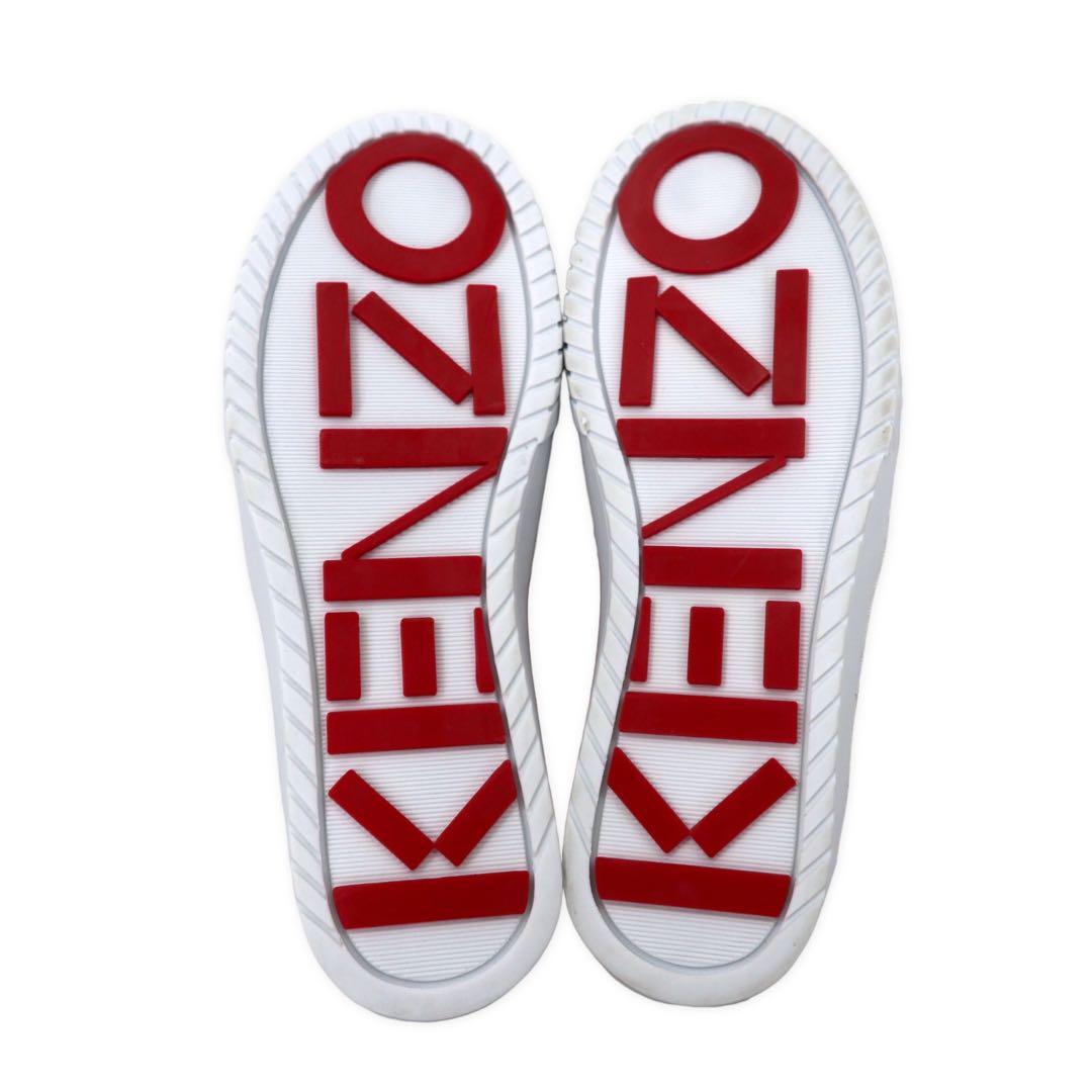 KENZO スリッポン スニーカー 22.5cm レッド ネオプレーン タイガーヘッド K-SKATE SLIP-ON SNEAKER T ポルトガル製 未使用品