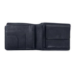 BURBERRY Nova Check Bifold Wallet Compact Wallet Beige Black Nylon Canvas Leather Multiple Storage