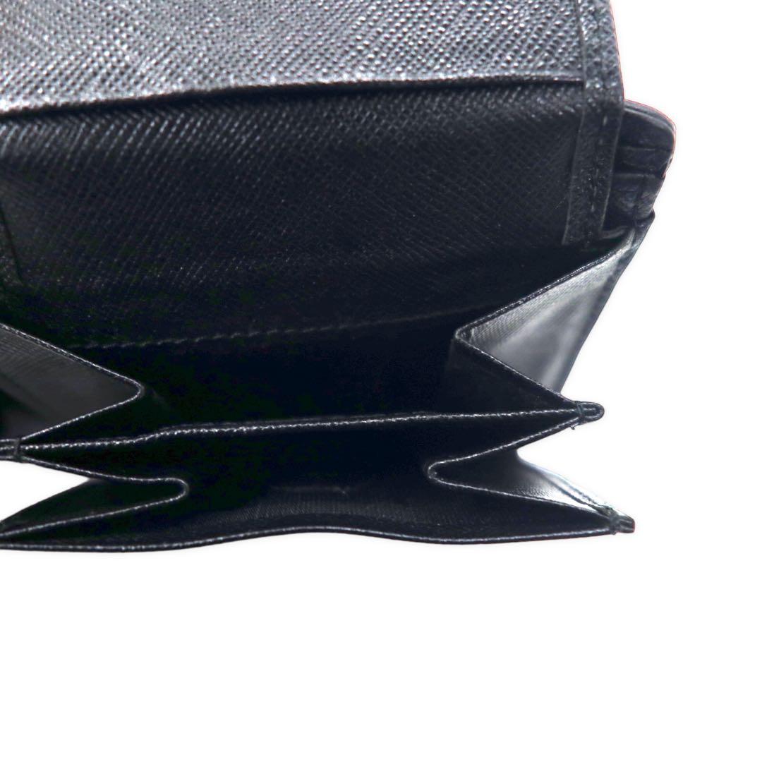 BURBERRY Nova Check Bifold Wallet Compact Wallet Beige Black Nylon Canvas Leather Multiple Storage