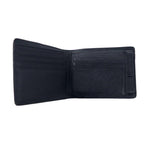 BURBERRY Nova Check Bifold Wallet Compact Wallet Beige Black Nylon Canvas Leather Multiple Storage