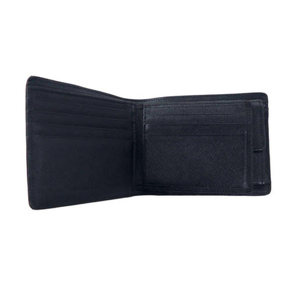 BURBERRY Nova Check Bifold Wallet Compact Wallet Beige Black Nylon Canvas Leather Multiple Storage