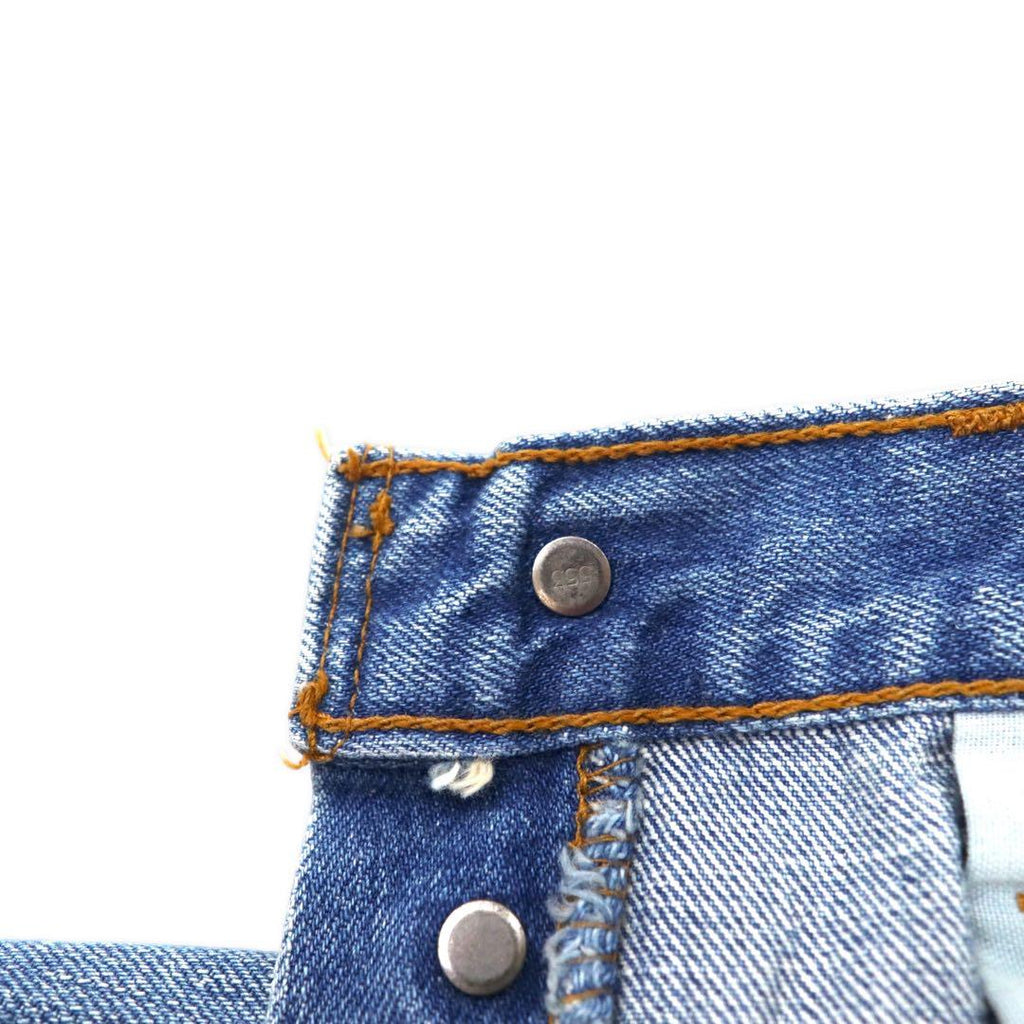 Levi's USA 90s 501 Denim Pants 28 Blue Paint Distressed