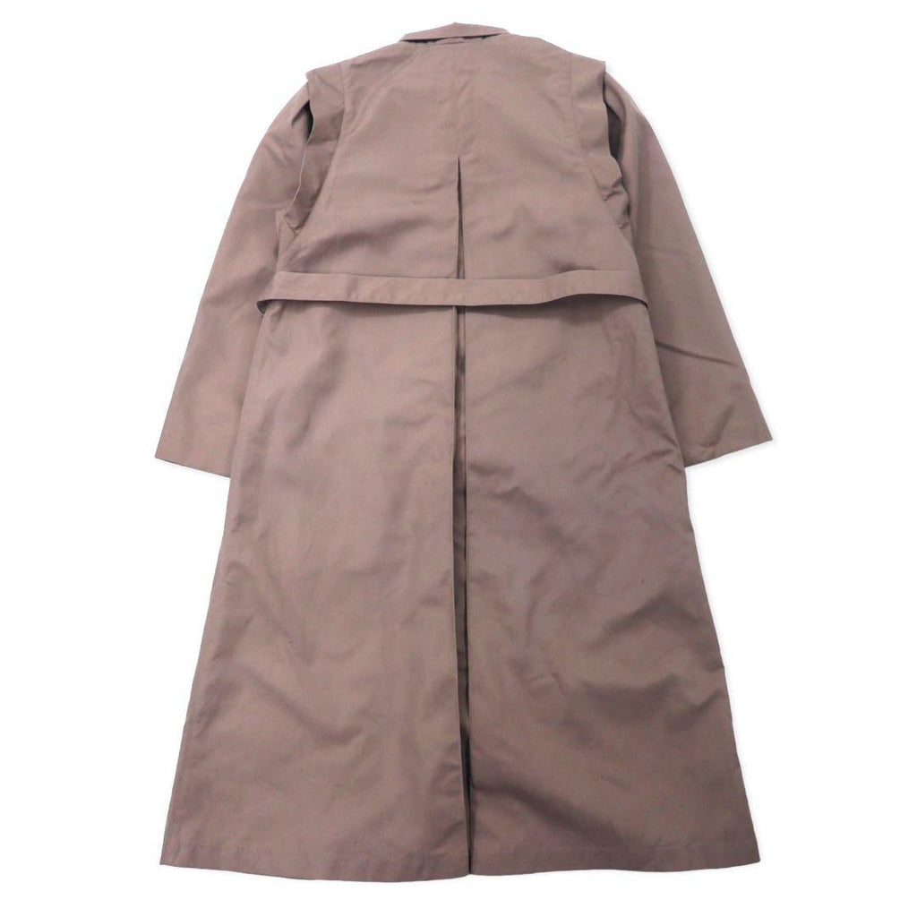 Misty Harbor Made in USA 90's Layered Design Coat 10 Beige Polyester Hiyoku