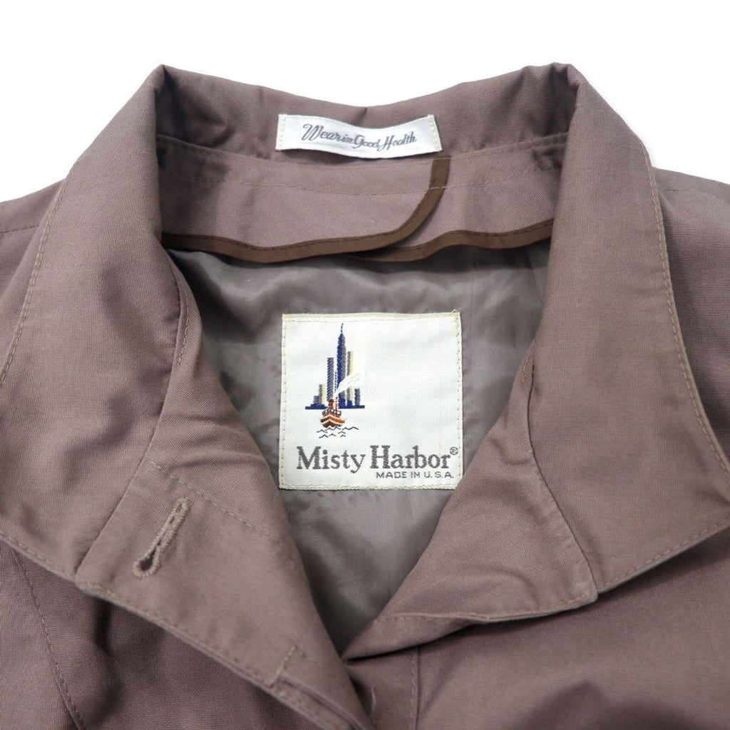 Misty Harbor Made in USA 90's Layered Design Coat 10 Beige Polyester Hiyoku