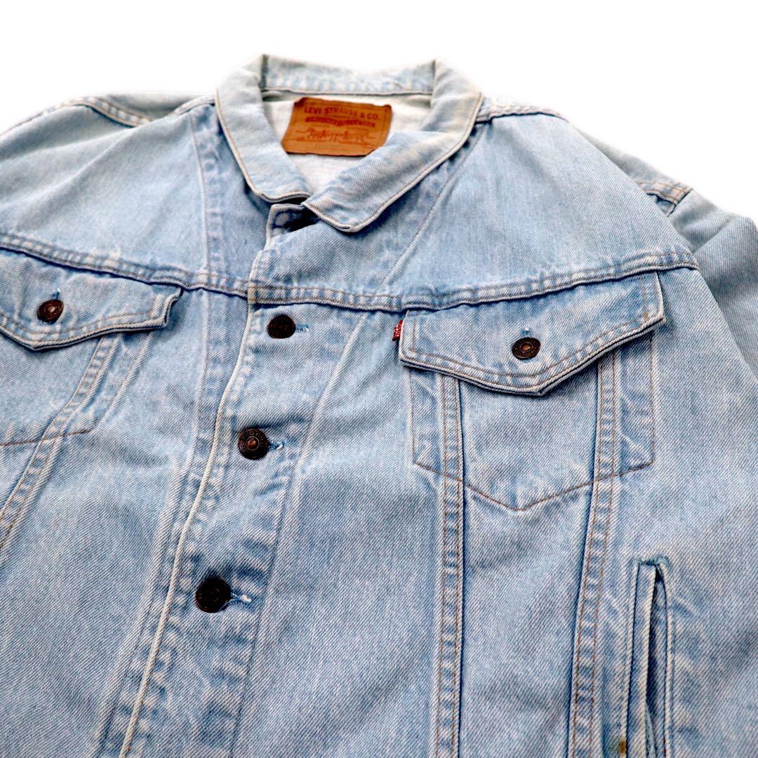 Made in Canada 80's Levi's Denim Jacket G Jean L Blue Ice Wash 75532-0210