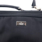 GUCCI 2WAY Briefcase Business Bag Black Nylon Canvas Leather Switch 015 3402 001553 Made in Italy