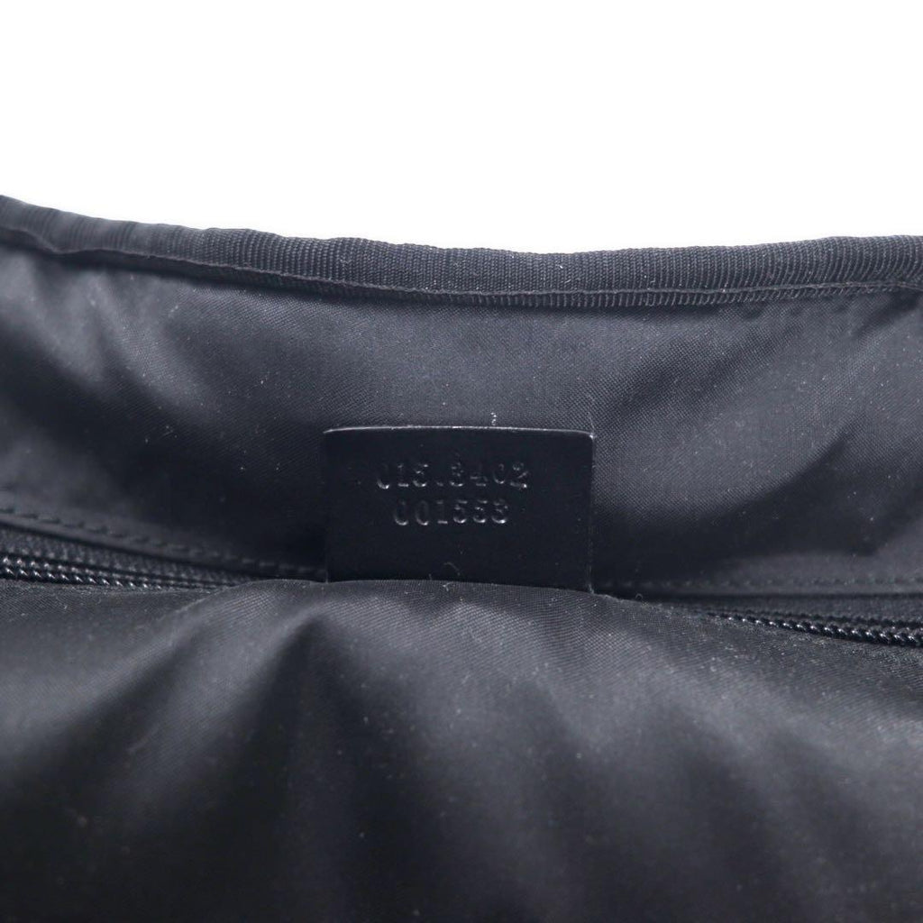 GUCCI 2WAY Briefcase Business Bag Black Nylon Canvas Leather Switch 015 3402 001553 Made in Italy