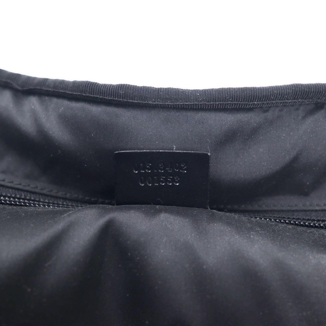 GUCCI 2WAY Briefcase Business Bag Black Nylon Canvas Leather Switch 015 3402 001553 Made in Italy