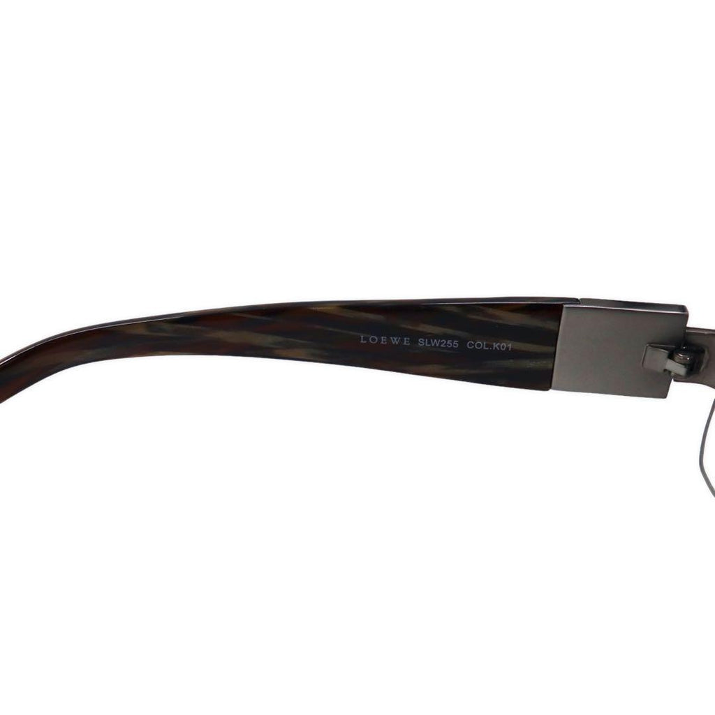 LOEWE Rimless Gradient Sunglasses Square Brown Side Logo SLW255 Made in Italy