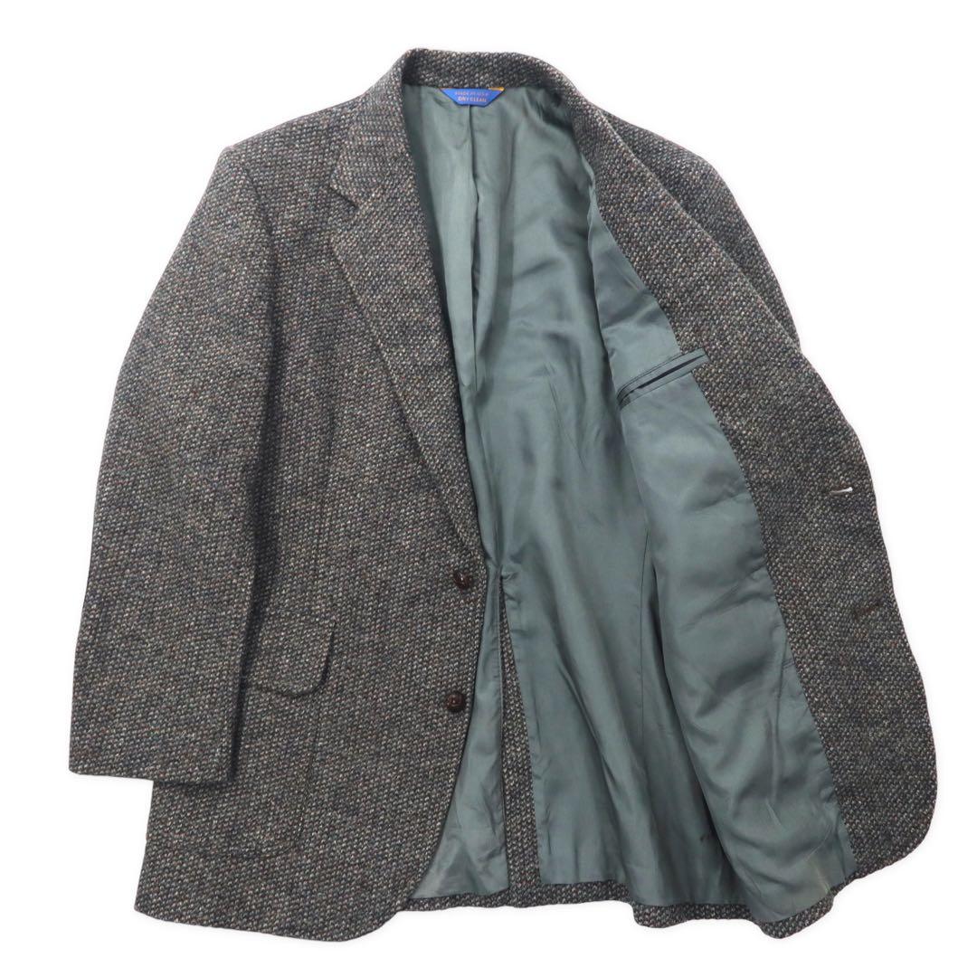Made in USA 80's PENDLETON 2B Tweed Jacket 40 Gray Wool Leather Elbow Patch