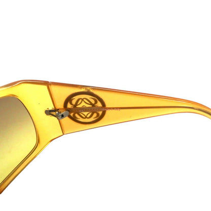 LOEWE サングラス スクエア イエロー モノグラム SLW582 イタリア製