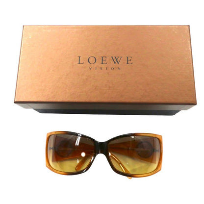 LOEWE サングラス スクエア イエロー モノグラム SLW582 イタリア製