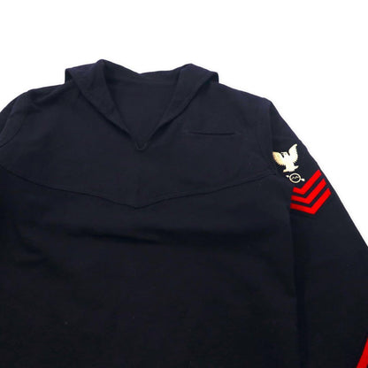 US NAVY 40's NAVAL CLOTHING DEPOT Sailor Shirt 88 Navy Wool Military MAN'S BLUE UNDRESS