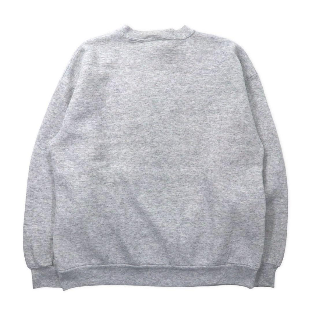 TULTEX 90's Kokopelli Indian Embroidery Sweatshirt L Gray Cotton Made in Mexico