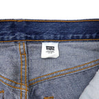 Levi's 90's 501 Regular Straight Denim Pants L Blue Button Back 647 Small e Paper Tag Single Stitch Hem Made in Mexico