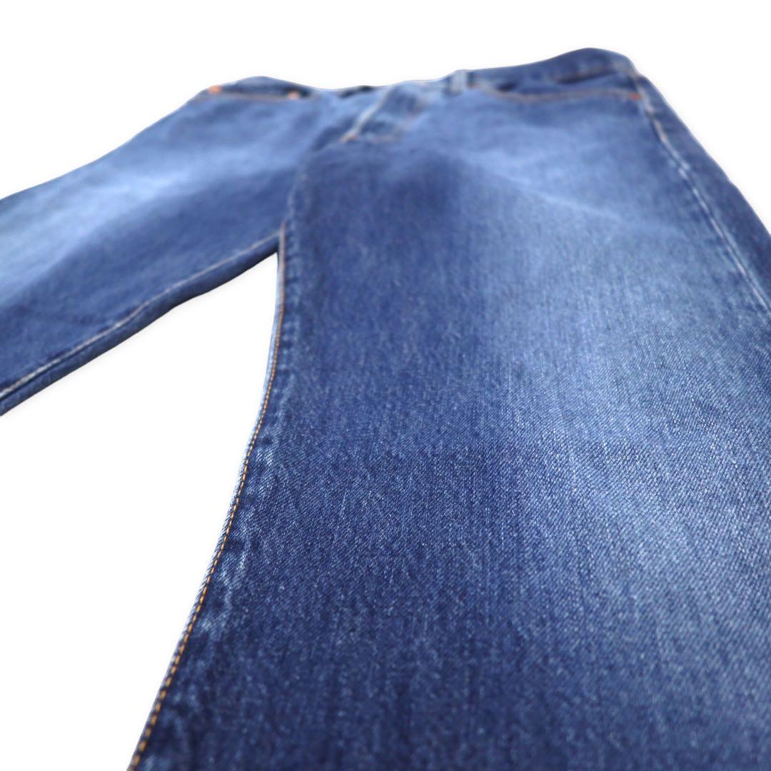 Levi's 90's 501 Regular Straight Denim Pants L Blue Button Back 647 Small e Paper Tag Single Stitch Hem Made in Mexico