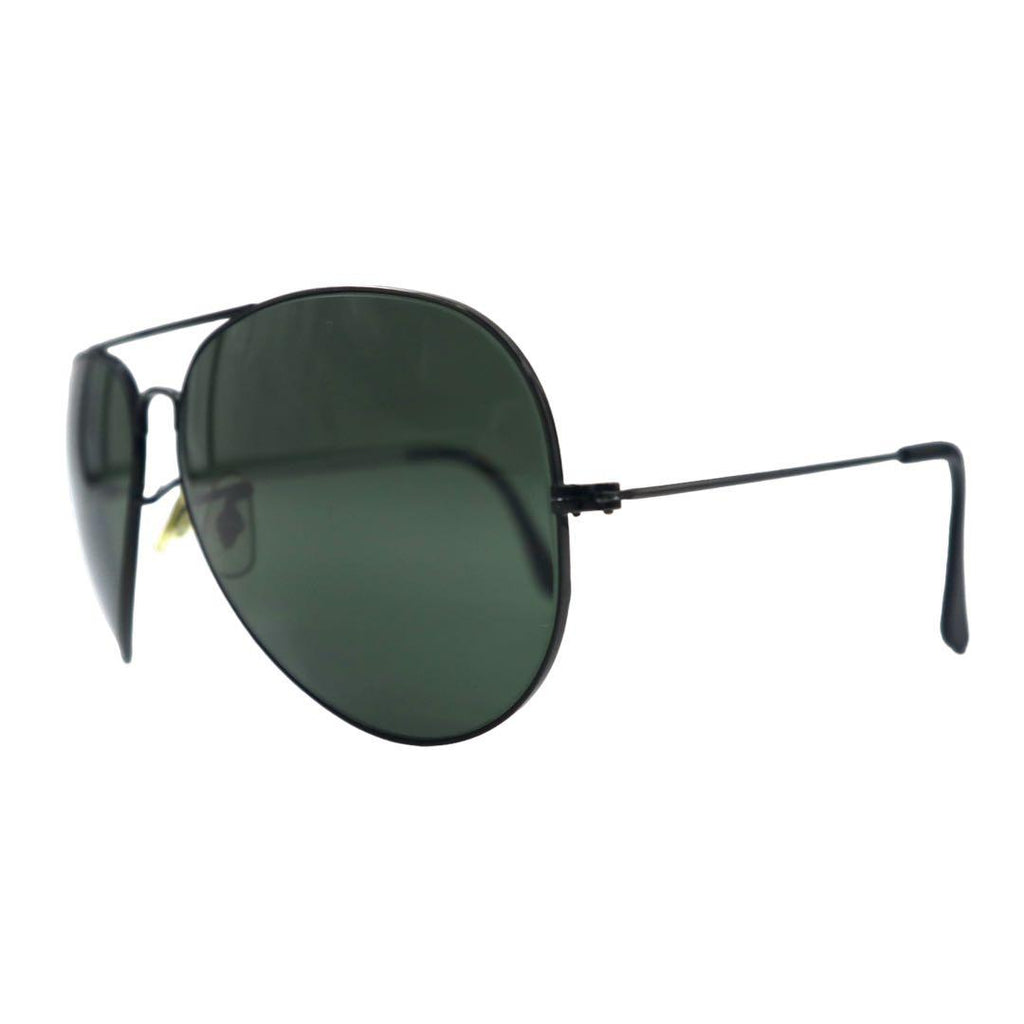 Ray-Ban USA 80s Bausch & Lomb Classic Metal Sunglasses Teardrop Black Double Bridge B&L Vintage