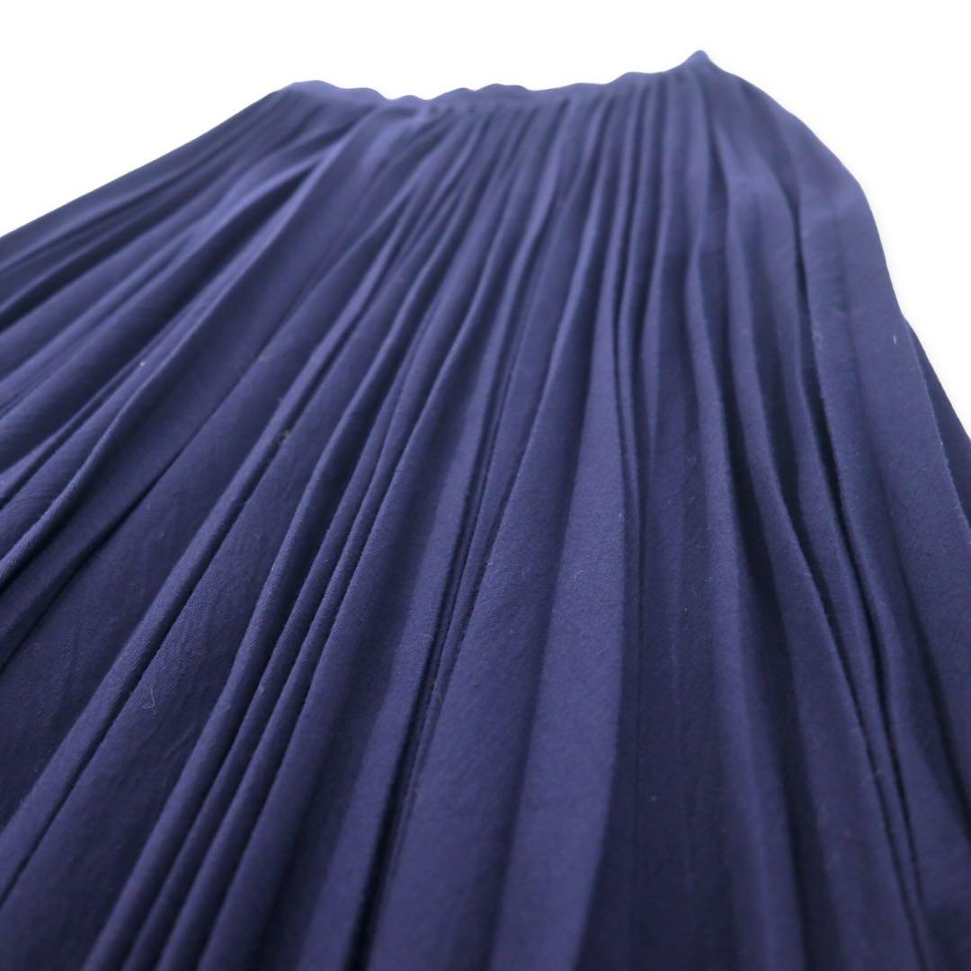 Y's プリーツ スカート S ネイビー ポリエステル レーヨン YL-S18-601 日本製