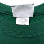 Made in USA Lee 90's College Print Sweatshirt XL Green Cotton Brushed Back WAYNE STATE UNIVERSITY