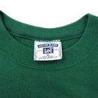 Made in USA Lee 90's College Print Sweatshirt XL Green Cotton Brushed Back WAYNE STATE UNIVERSITY