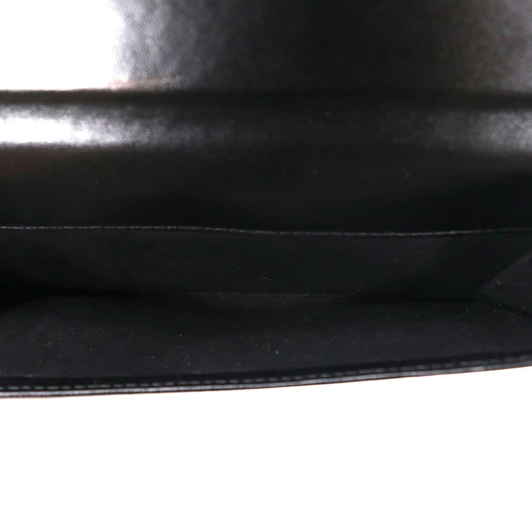 GUCCI long wallet black leather calfskin G logo metal fittings 035-2192-4841 Made in Italy