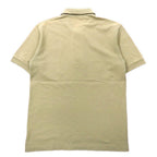 FRED PERRY Polo Shirt M Beige Cotton One Point Logo Embroidery