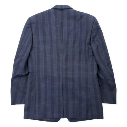 Christian Dior MONSIEUR 2B テーラードジャケット 91-79-170 ネイビー チェック ウール モヘア混 オールド 日本製