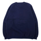 DANAGGERS USA 90's Print Sweatshirt L Navy Cotton Brushed Back THE BIG STICK Big Size