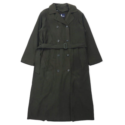 LONDON FOG Trench Coat 10 Brown Polyester Hood Detachable Liner Detachable