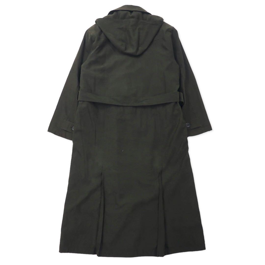 LONDON FOG Trench Coat 10 Brown Polyester Hood Detachable Liner Detachable