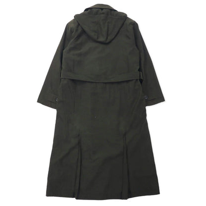 LONDON FOG Trench Coat 10 Brown Polyester Hood Detachable Liner Detachable
