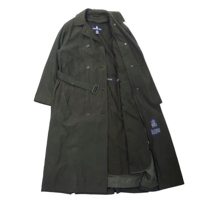 LONDON FOG Trench Coat 10 Brown Polyester Hood Detachable Liner Detachable