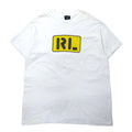 POLO JEANS CO. RALPH LAUREN USA製 90年代 Tシャツ L ホワイト コットン RL プリント ビッグサイズ