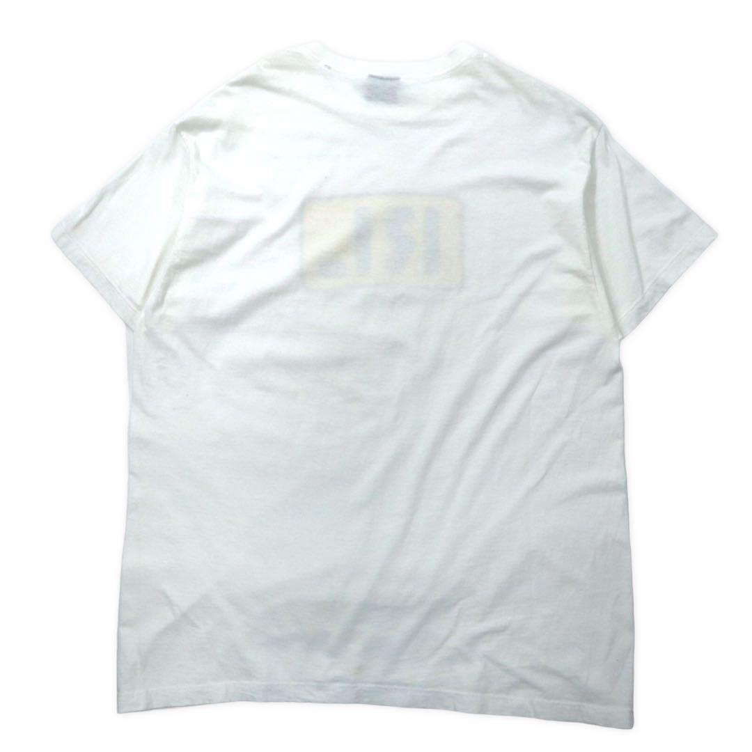 POLO JEANS CO. RALPH LAUREN USA製 90年代 Tシャツ L ホワイト コットン RL プリント ビッグサイズ