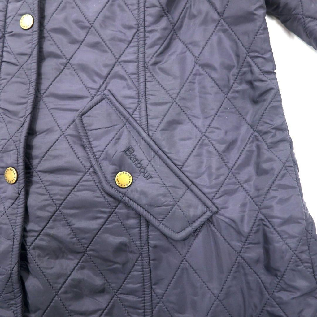 Barbour Quilted Jacket 40 Navy Polyester Cavalry Polar 3 Warrants