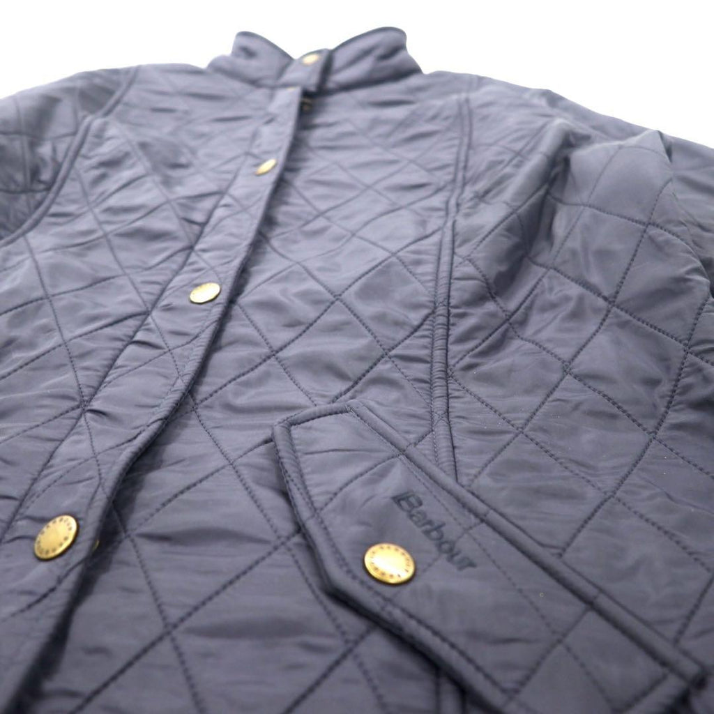 Barbour Quilted Jacket 40 Navy Polyester Cavalry Polar 3 Warrants